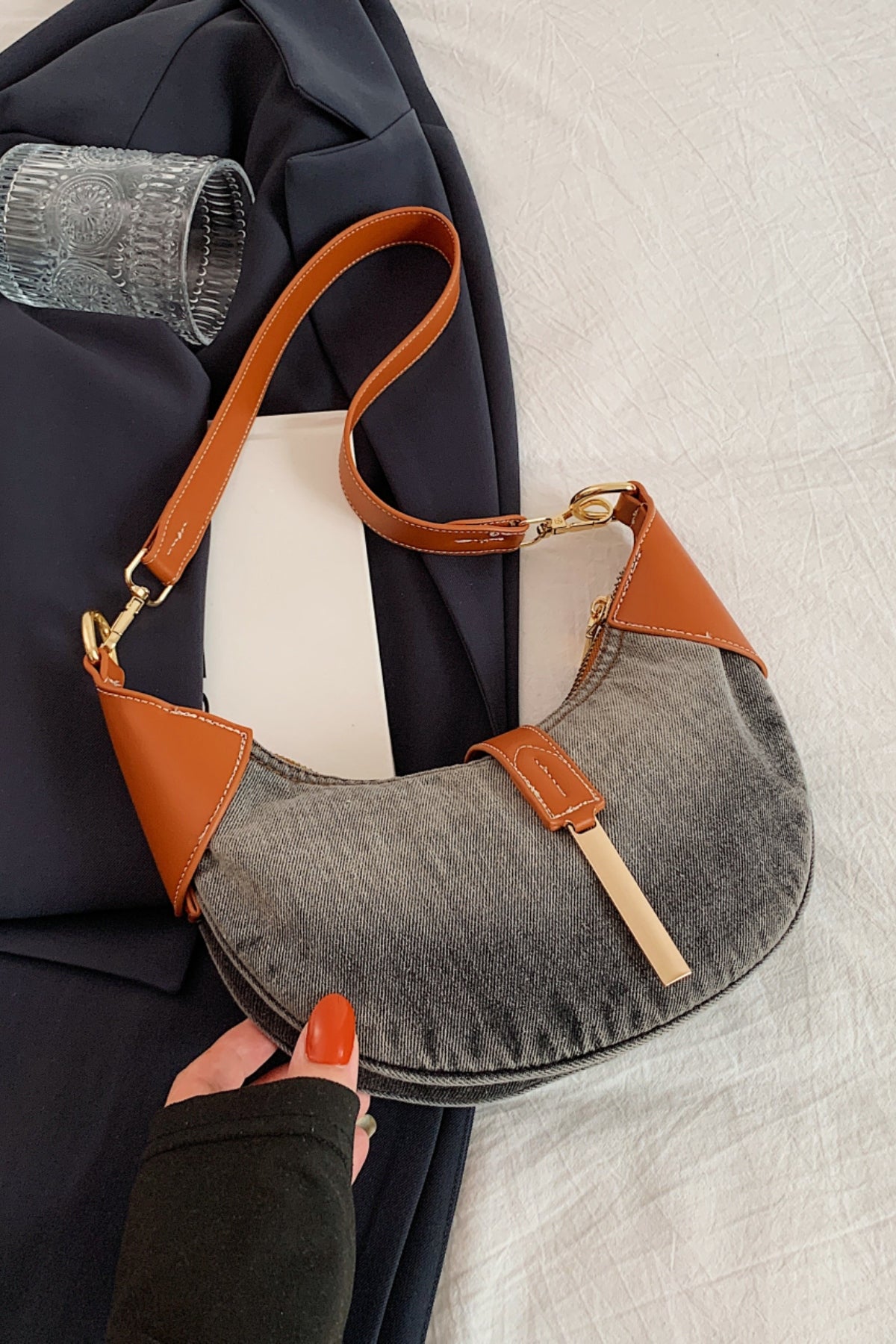 H&H Denim Shoulder Bag
