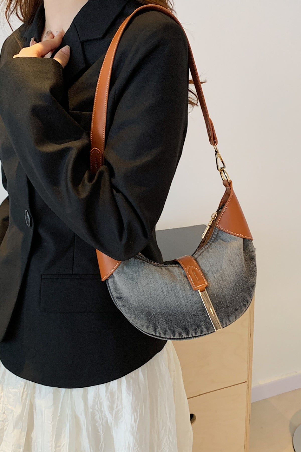 H&H Denim Shoulder Bag