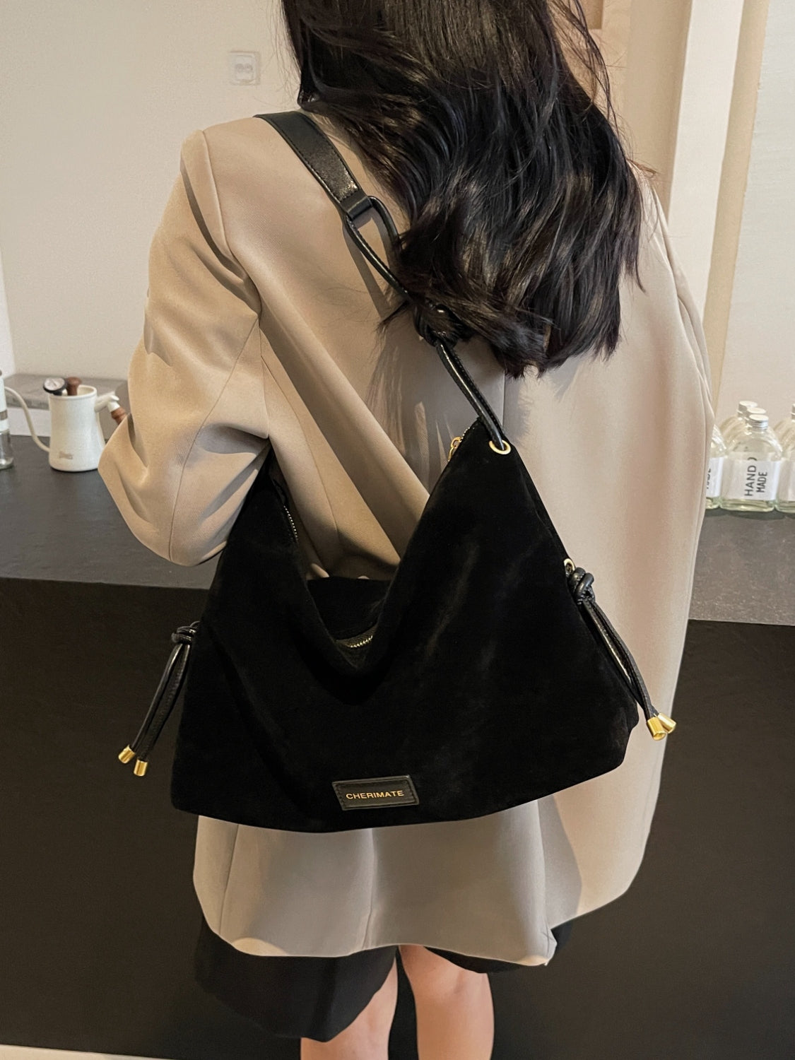 H&H Suede Shoulder Bag
