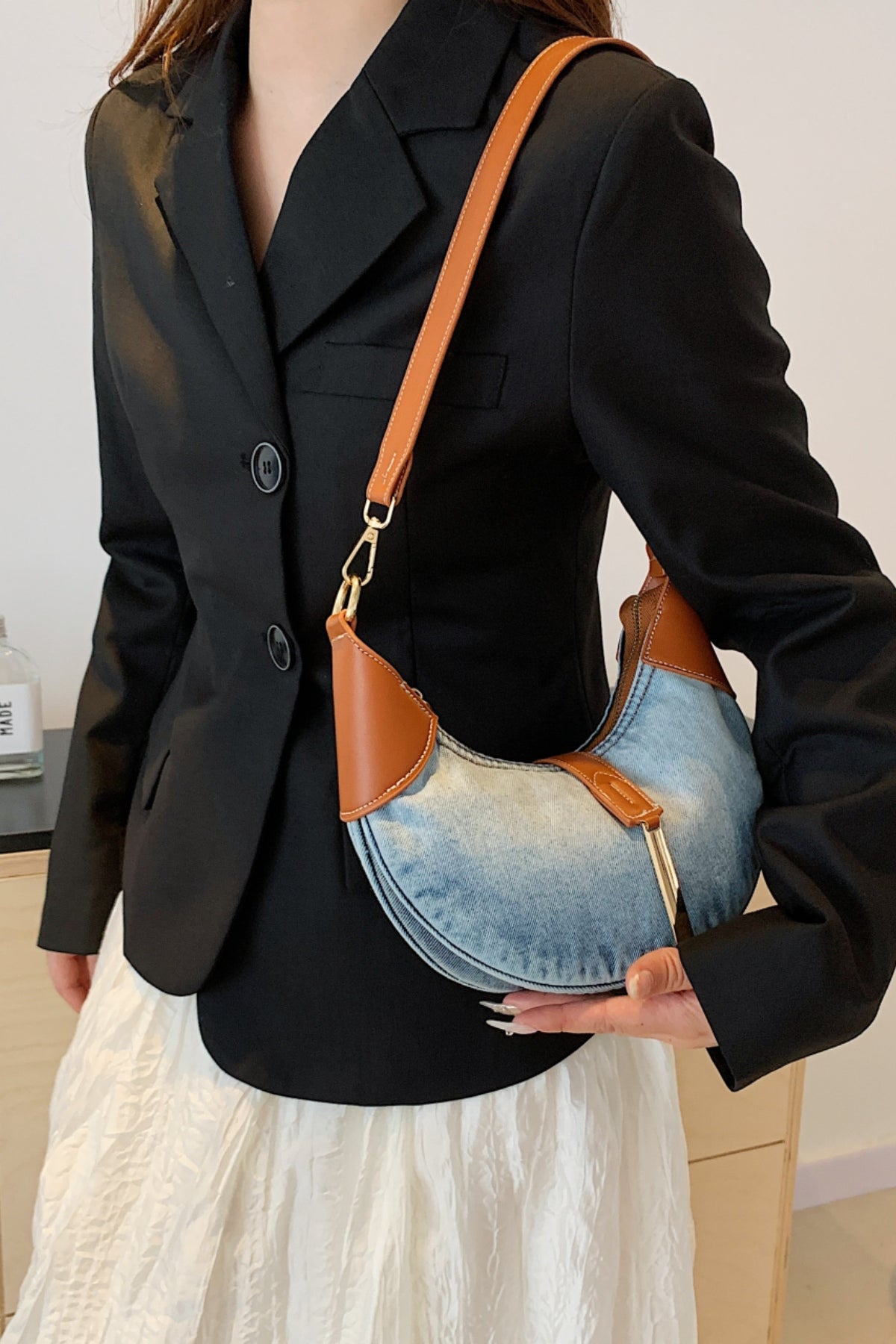 H&H Denim Shoulder Bag