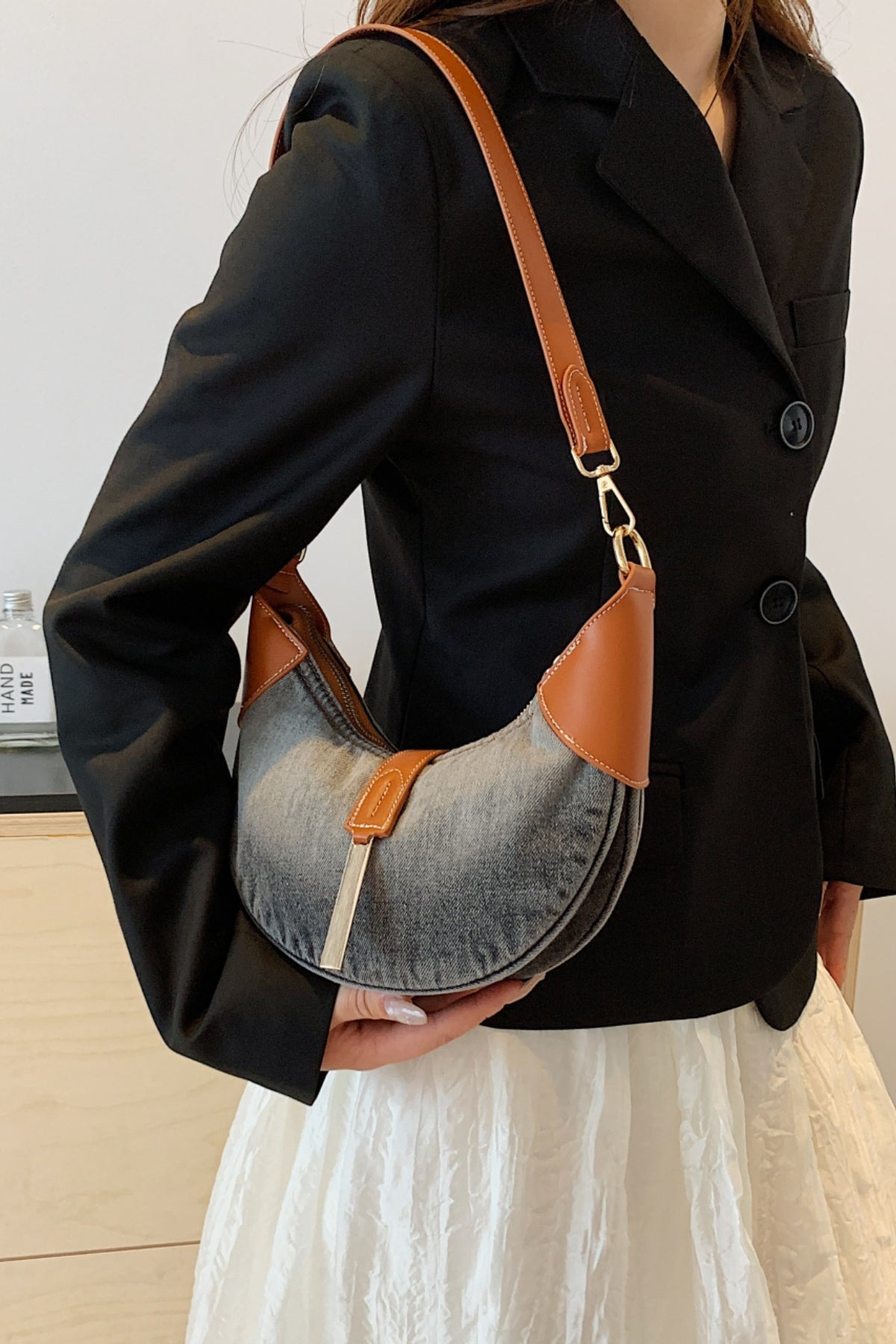 H&H Denim Shoulder Bag