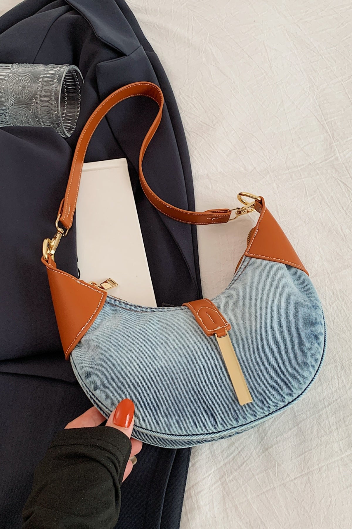 H&H Denim Shoulder Bag