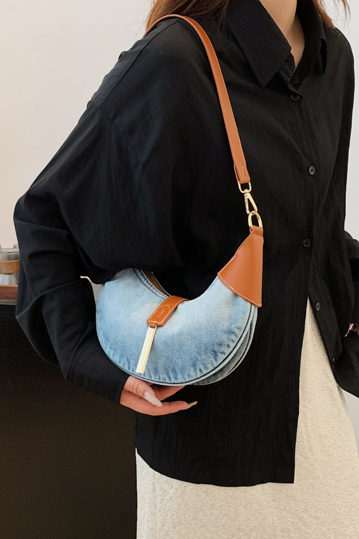 H&H Denim Shoulder Bag