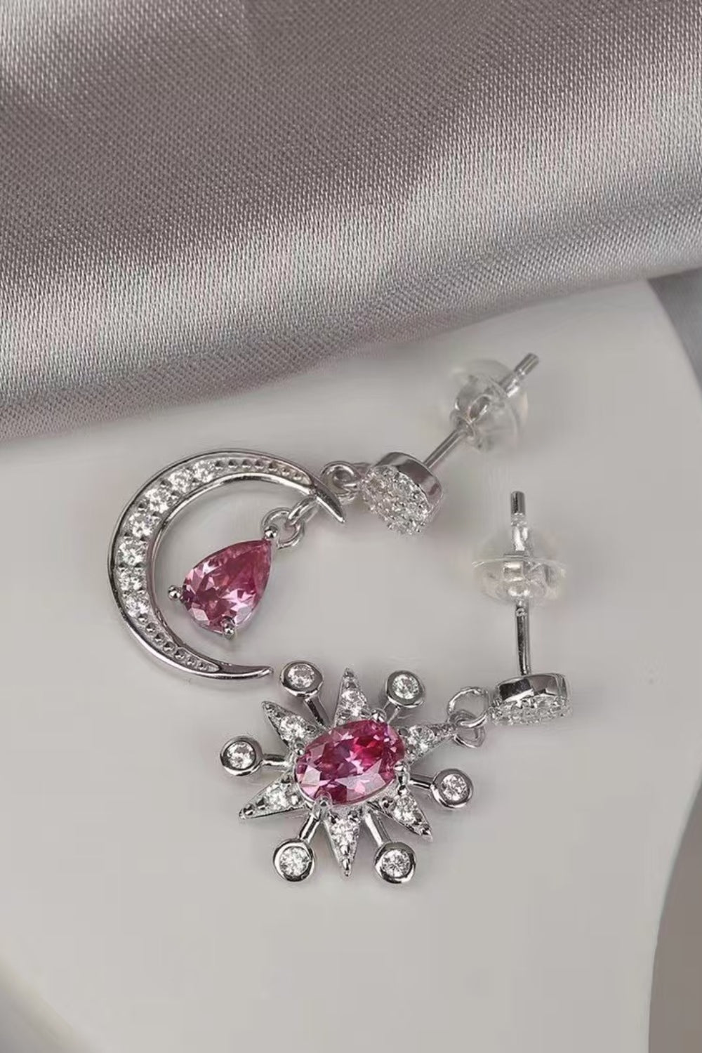 H&H Silver Moon Earrings