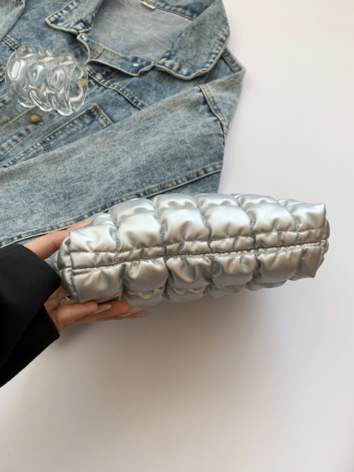Heri Plaid Clutch with Zipper