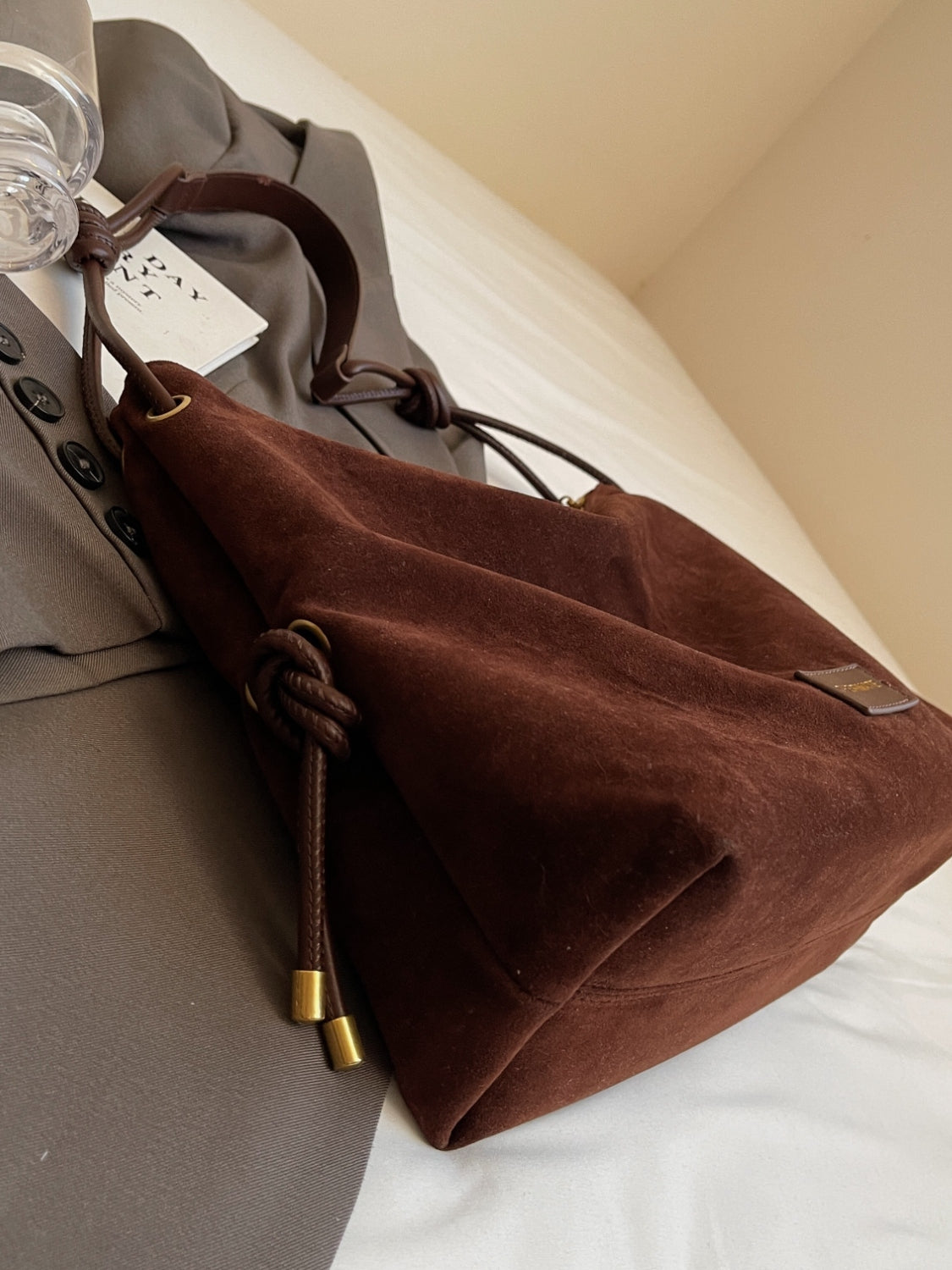 H&H Suede Shoulder Bag