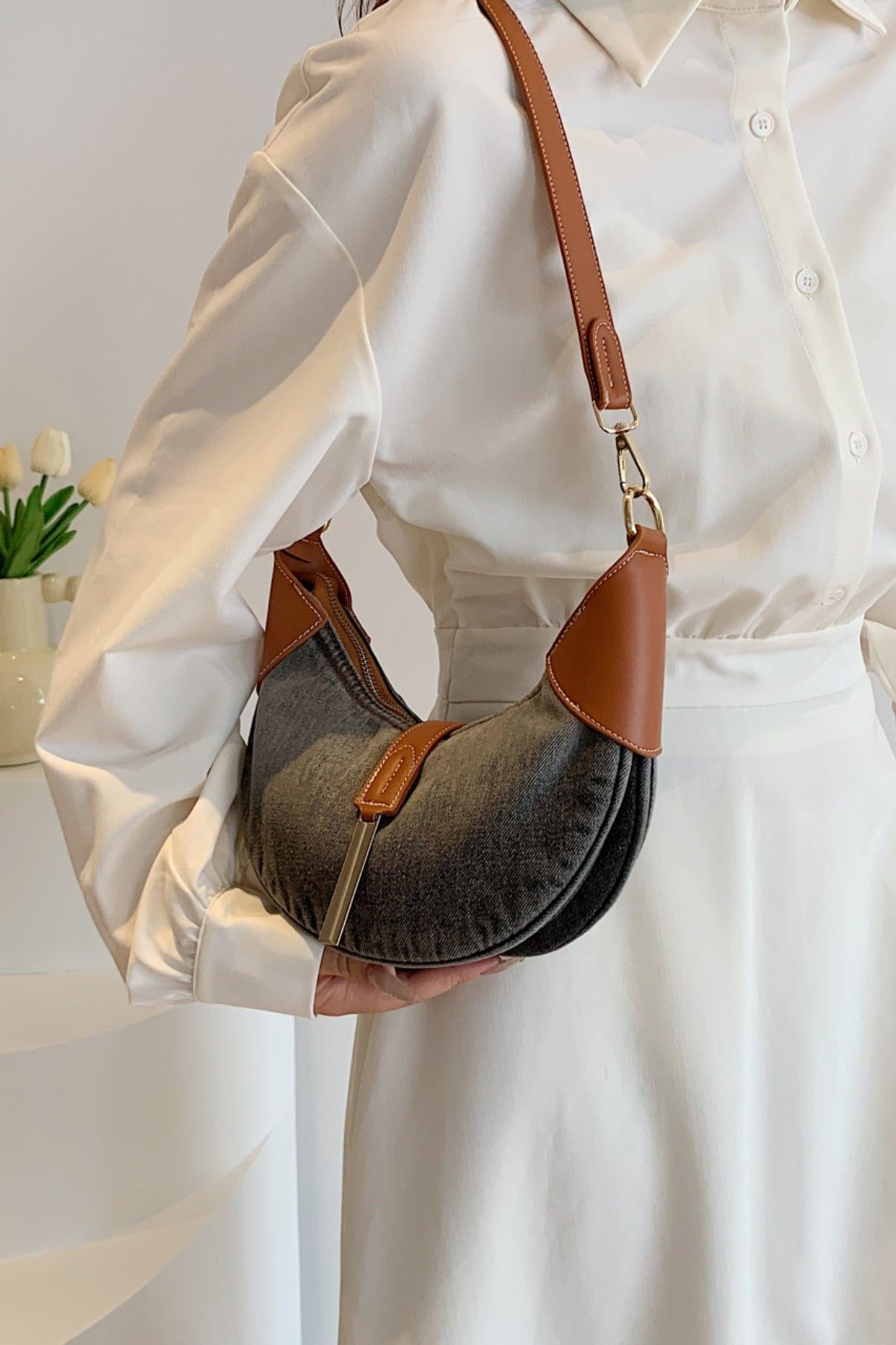 H&H Denim Shoulder Bag