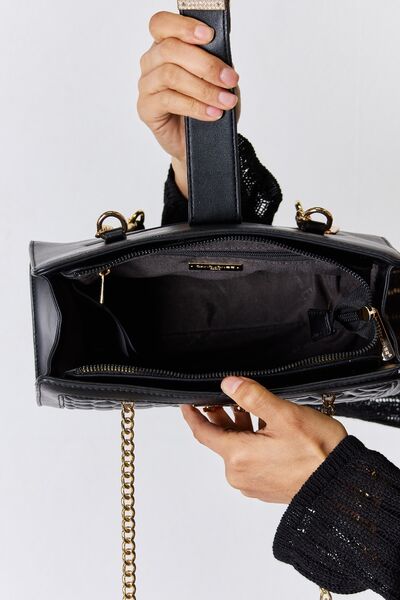 David Jones Quilted Leather Handbag