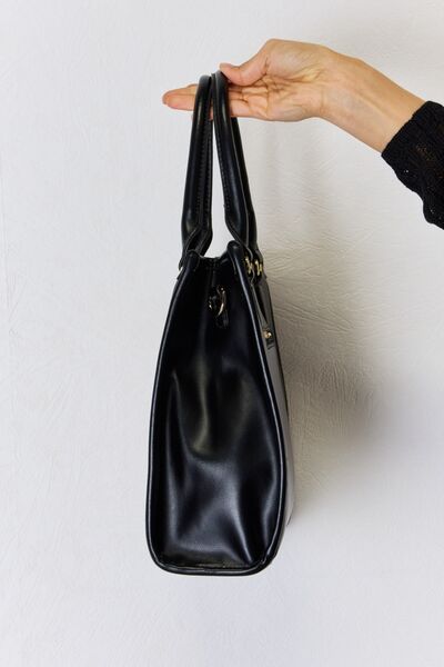 David Jones Argyle Pattern Leather Handbag